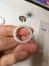 Load image into Gallery viewer, 19.4mm/size 9 1/2 100% natural type A green/white/yellow jadeite jade band ring G105-9 1/2