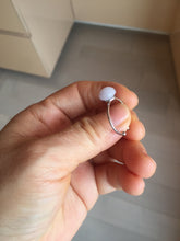 Load image into Gallery viewer, 100% Natural light purple white cabochon jadeite ring (adjustable size) PH39