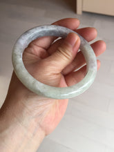 Load image into Gallery viewer, 61.5mm Certified Type A 100% Natural white/light purple/green Jadeite Jade bangle BF120-1933
