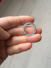 Load image into Gallery viewer, 15.5mm size 4 3/4 100% natural type A icy watery green/blue icy watery Guatemala jadeite jade band ring group PA220