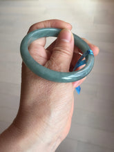 Load image into Gallery viewer, 54.2mm Certified Type A 100% Natural dark green/blue/gray/black Guatemala Jadeite jade bangle BM16-1449