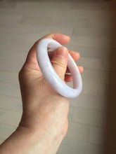 Load image into Gallery viewer, 56.1mm certified 100% Natural type A light purple white Jadeite Jade bangle PH194-8257