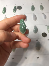 Load image into Gallery viewer, Type A 100% Natural icy watery light green/white/purple jadeite Jade magnolia buds group Pendant PH236