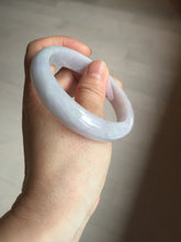 Load image into Gallery viewer, 57mm certified 100% natural type A purple/white jadeite jade bangle E81-0823