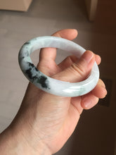 Load image into Gallery viewer, 61.2mm Certified Type A 100% Natural light green/white/purple Jadeite Jade bangle PJ68-3844