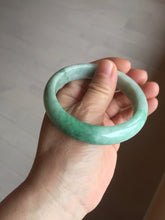 Load image into Gallery viewer, 55.8mm Certified 100% natural Type A sunny green jadeite jade bangle BM75-4431