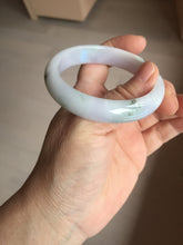 Load image into Gallery viewer, 54.5mm certified 100% natural Type A sunny green/purple/white jadeite jade bangle PB229-2825