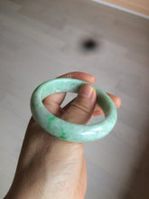 Load image into Gallery viewer, 51.5mm certificated Type A 100% Natural sunny green Jadeite Jade bangle AY33-0435