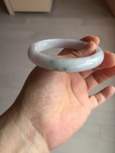 Load image into Gallery viewer, 56.5mm certified Type A 100% Natural purple white green Jadeite Jade bangle AJ80-1266