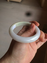 Load image into Gallery viewer, 54.5mm Certified 100% natural Type A sunny green/yellow/white jadeite jade bangle L148-5353