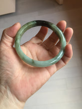 Load image into Gallery viewer, Sold. Please don't order. Thanks. 61mm Certified 100% natural Type A dark green/sunny green/black/red/brown jadeite bangle PD82-9786