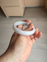 Load image into Gallery viewer, 52mm certified Type A 100% Natural green/purple/white oval Jadeite Jade bangle BM58-0261