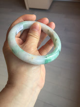 Load image into Gallery viewer, 59.5mm certified Type A 100% Natural light green sunny green red light purple Jadeite Jade bangle BF143-5283