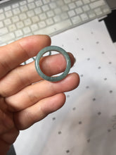 Load image into Gallery viewer, 19mm size 9 100% natural type A green/blue Guatemala jadeite jade band ring group PE125