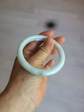 Load image into Gallery viewer, 57mm certified 100% natural light green/white jadeite jade bangle AX81-0308