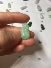 Load image into Gallery viewer, 100% Natural type A sunny green white purple yellow Jadeite Jade blessed melon pendant group PA209