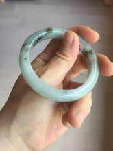 Load image into Gallery viewer, 52.3mm certified 100% natural Type A icy watery dark green jadeite jade bangle AH103-4490