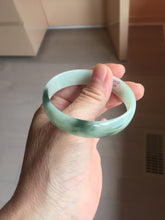 Load image into Gallery viewer, 51.5mm Certified type A 100% Natural light green thin Jadeite Jade bangle PB269-1039