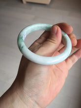 Load image into Gallery viewer, 53mm Certified Type A 100% Natural sunny green white(白底青) Jadeite Jade bangle BP41-3176