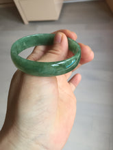 Load image into Gallery viewer, 52.8mm certified 100% natural Type A forest green dark green jadeite jade bangle BP15-8593