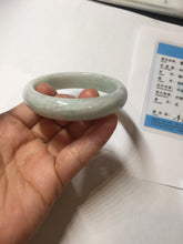 Load image into Gallery viewer, 51mm certified Type A 100% Natura light sunny green white purple Jadeite jade bangle PA241-4668