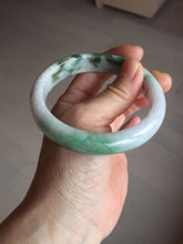 Load image into Gallery viewer, 60.2mm certificated Type A 100% Natural dark green/sunny green/white/purple Jadeite Jade bangle AA102-3268
