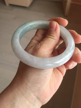 Load image into Gallery viewer, 60.4mm certified Type A 100% Natural icy watery light green/purple Jadeite Jade bangle BF145-9528
