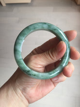 Load image into Gallery viewer, 56.5mm Certified Type A 100% Natural Woodland Green Jadeite Bangle AZ162-0425