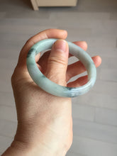 Load image into Gallery viewer, 54mm 100% natural type A light green with green floating flowers jadeite jade bangle PA258-3843 AllaboutjadeCanada.com only