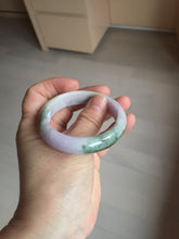 Load image into Gallery viewer, 52mm certified natural 100% natural Type A dark green sunny green brown purple oval jadeite jade bangle PB235-1093