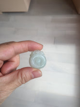 Load image into Gallery viewer, 100% Natural Type A Light Green Gray Jadeite Jade Lucky Fortune Seashell (福贝) Pendant Group PH235