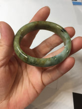 Load image into Gallery viewer, 54-57mm Certified type A 100% Natural yellow/brown Jadeite bangle group GL6