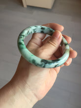 Load image into Gallery viewer, 60mm certified Type A 100% Natural sunny green dark green brown Jadeite Jade bangle AA46-3274