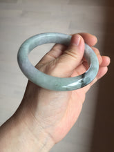 Load image into Gallery viewer, 59mm Certified Type A 100% Natural green gray purple Jadeite Jade bangle AH95-4489
