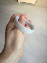 Load image into Gallery viewer, 51mm Certified Type A 100% Natural light purple/white square Jadeite Jade bangle BN92-2723