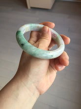 Load image into Gallery viewer, 59.5mm certified Type A 100% Natural light green sunny green red light purple Jadeite Jade bangle BF143-5283