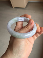 Load image into Gallery viewer, 55.4mm certified Type A 100% Natural icy watery green/purple Jadeite Jade bangle AU16-0853
