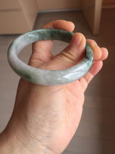 Load image into Gallery viewer, 57mm Certified 100% natural Type A light green/purple white Whispers of the Spring Breeze jadeite jade bangle PH98-5427