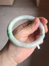 Load image into Gallery viewer, AllaboutjadeCanada.com only 56mm certified Type A 100% Natural sunny green/white/purple/brown(FU LU Shou) round cut Jadeite Jade bangle AF78-8925 Add on item