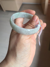 Load image into Gallery viewer, 50.5mm certified 100% natural Type A sunny green/light purple jadeite jade bangle PC42-0687