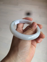 Load image into Gallery viewer, 58.9mm Certified Type A 100% Natural white/green/light purple Jadeite Jade bangle AZ23-5073