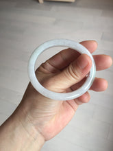 Load image into Gallery viewer, 49mm certified 100% natural Type A icy watery sunny green white yellow jadeite jade bangle BN70-9367