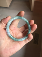 Load image into Gallery viewer, 54.6mm Certified Type A 100% Natural green purple round cut jadeite Jade bangle PJ39-0280
