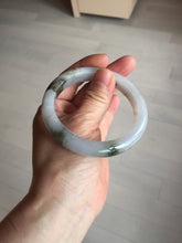Load image into Gallery viewer, 57.8mm Certified Type A 100% Natural icy watery white purple black brown Jadeite Jade bangle BL75-7038