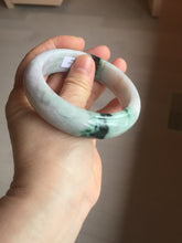 Load image into Gallery viewer, 58.5mm Certified 100% natural Type A green/purple chubby jadeite jade bangle PB97-8998