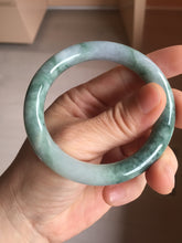 Load image into Gallery viewer, 52.5mm Certified Type A 100% Natural green purple round cut jadeite Jade bangle PJ37-0284
