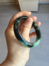 Load image into Gallery viewer, Shopify only 56.6mm Certified 100% natural Type A dark green/black jadeite jade bangle PF76-3520