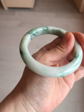 Load image into Gallery viewer, 54mm Certified 100% natural Type A sunny green/white jadeite jade bangle BK97-0352