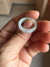 Load image into Gallery viewer, Size 5 1/4-10 1/2 100% natural type A yellow gray purple white jadeite band ring group AA109