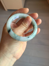 Load image into Gallery viewer, 52.5 mm Certified Type A 100% Natural green white Jadeite Jade bangle PA216-3889